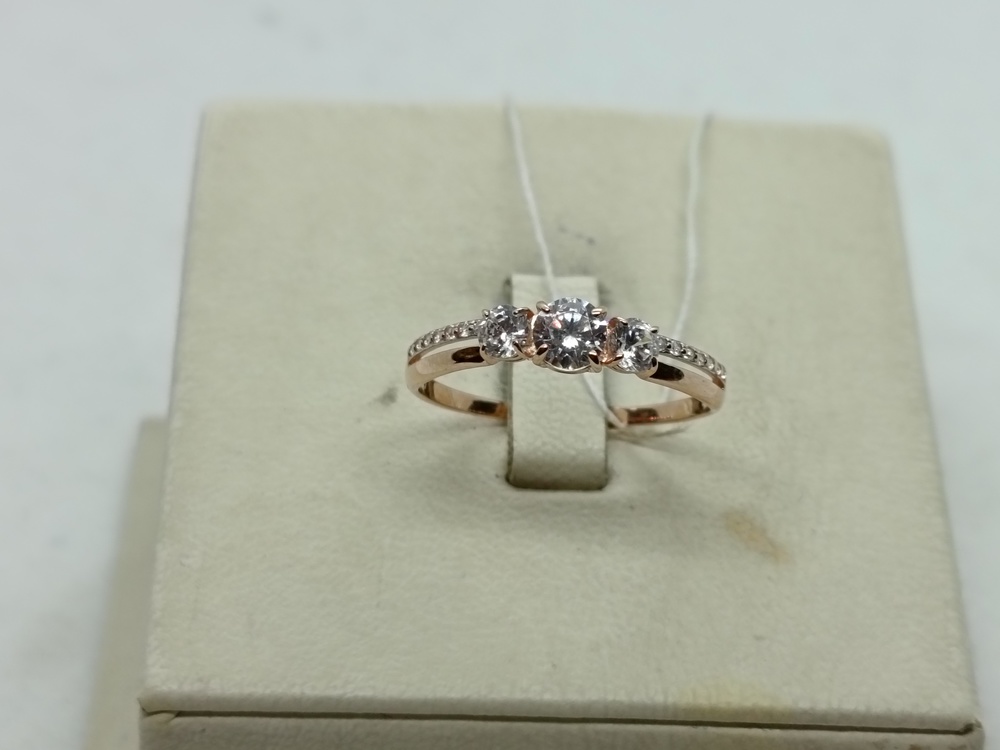 КОЛКМИ585 КОЛЬЦО С КАМНЯМИ (Au 585)