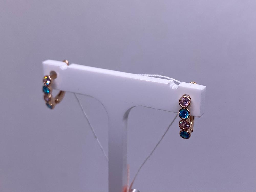 СКМИ585 СЕРЬГИ С КАМНЯМИ (Au 585)