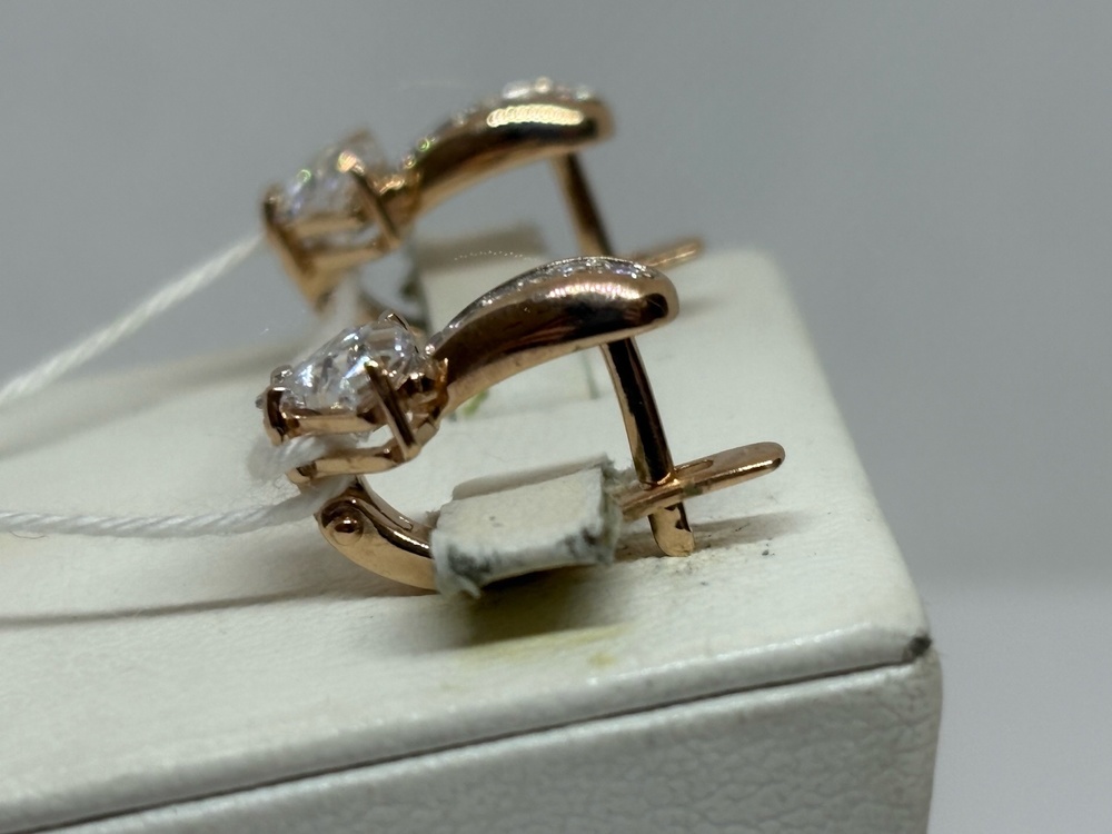 СКМИ585 СЕРЬГИ С КАМНЯМИ (Au 585)