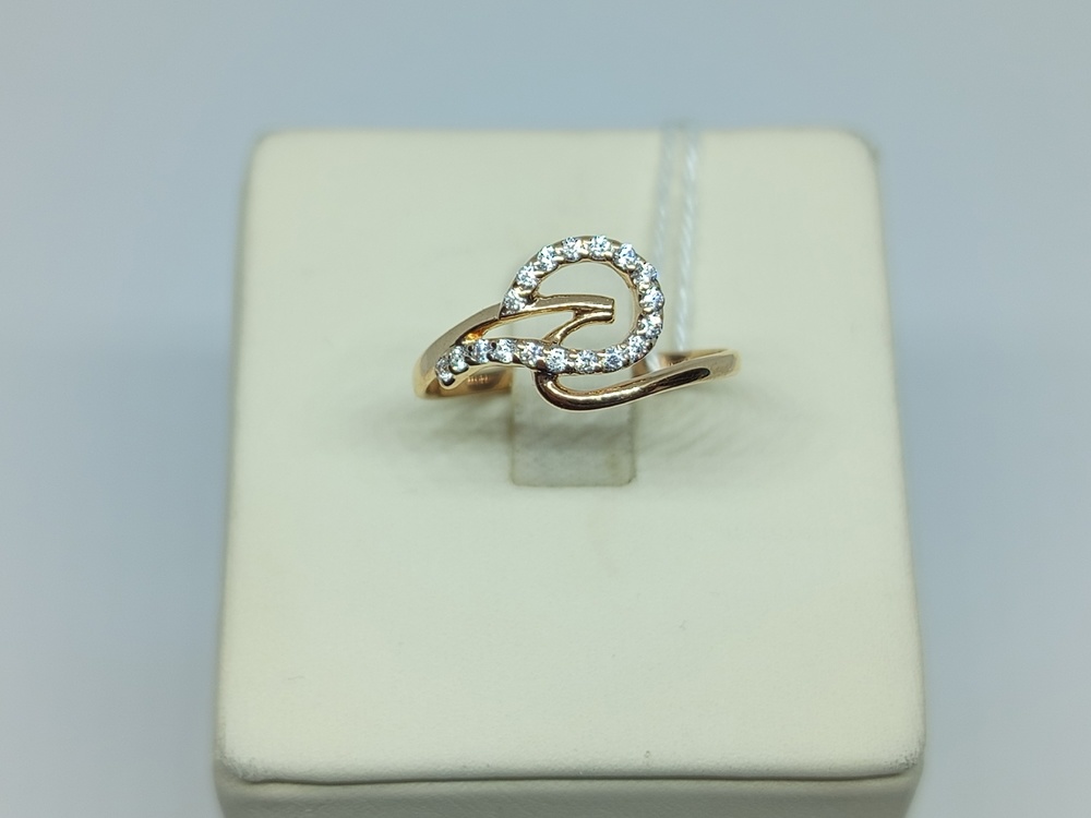 КОЛЬЦО С КАМНЯМИ (Au 585)