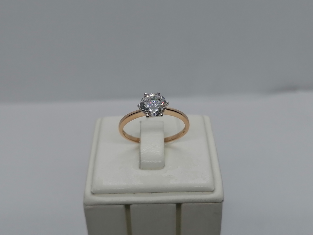 КОЛЬЦО С КАМНЕМ (Au 585)