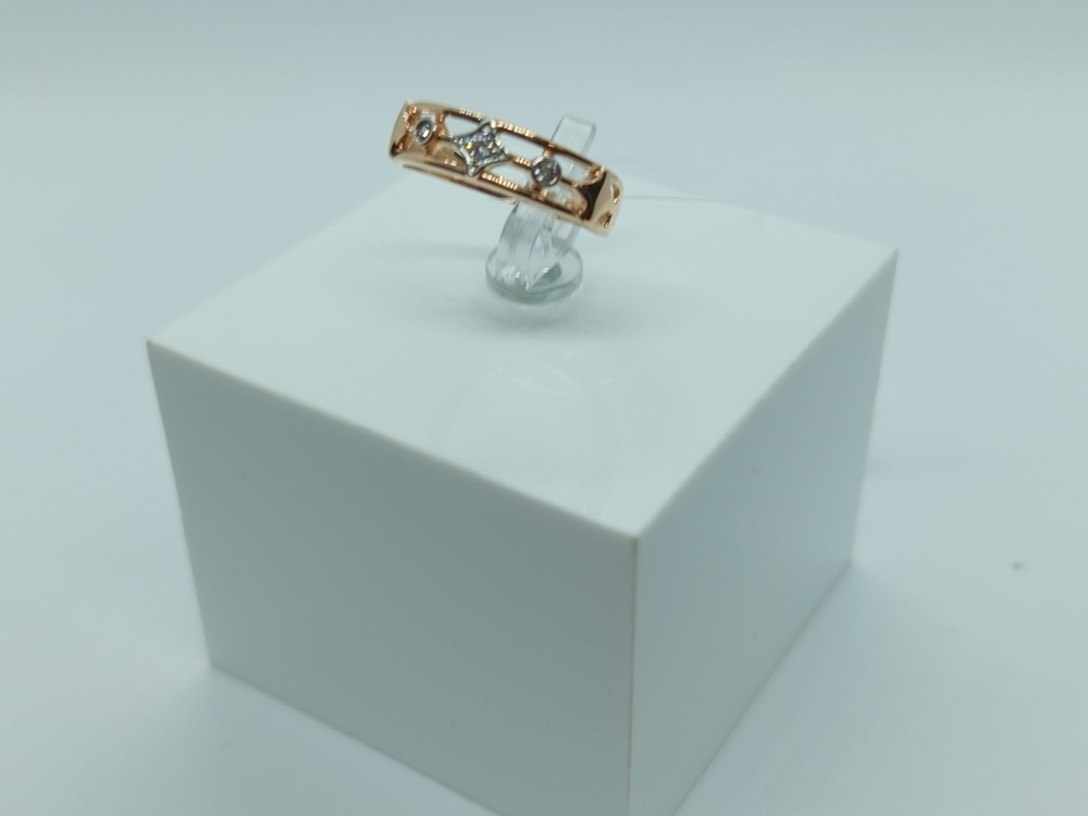 КОЛЬЦО С КАМНЯМИ (Au 585)