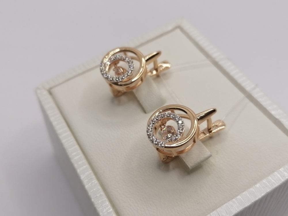 СЕРЬГИ С КАМНЯМИ (Au 585)