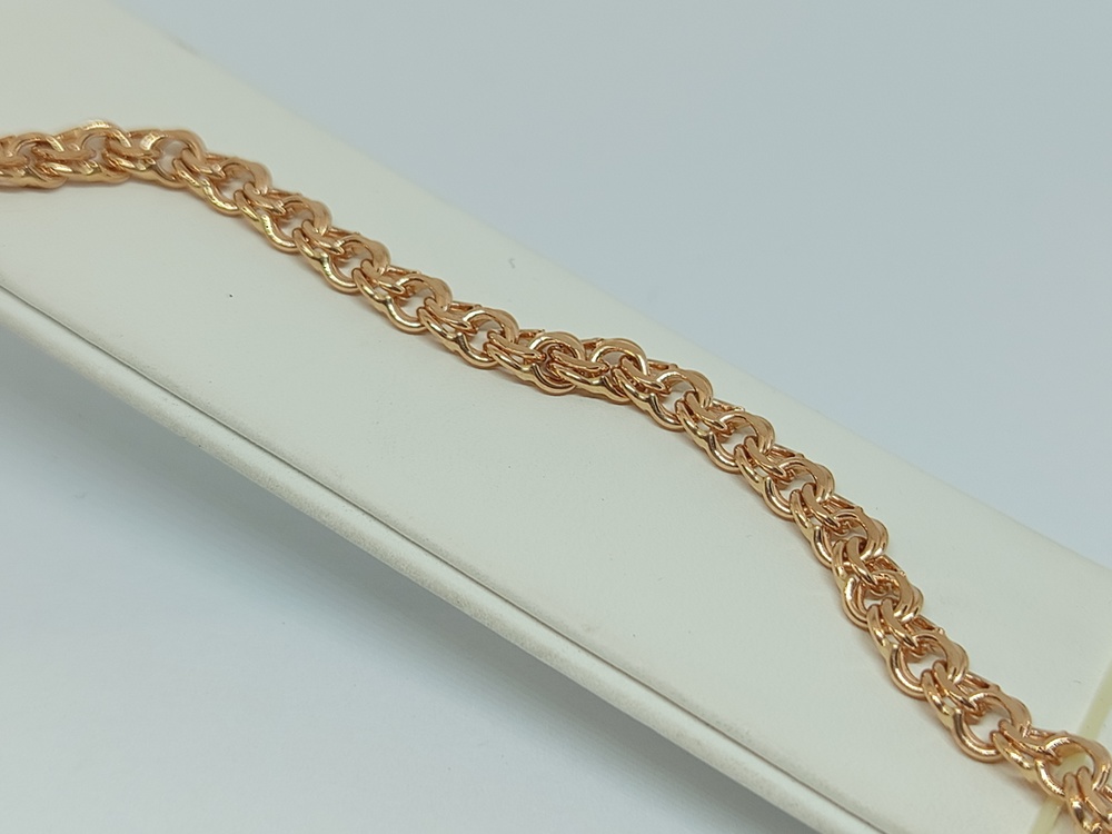 БЛБ585 БРАСЛЕТ ПОЛНОВЕСНЫЙ Бисмарк (Au 585)