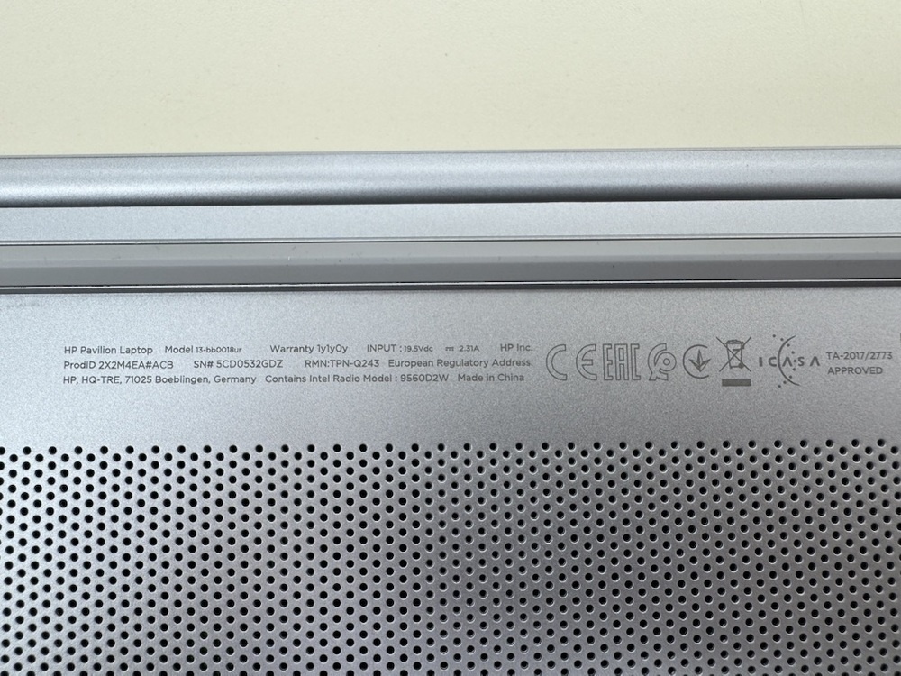 Ноутбук HP; Core I3-1115G4, Intel UHD Graphics, 8 Гб, 240 Гб, Нет