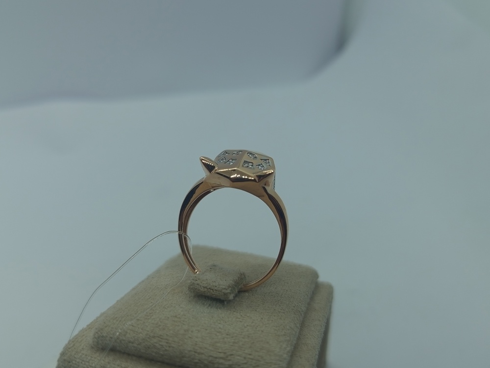 КОЛЬЦО С КАМНЯМИ (Au 585)