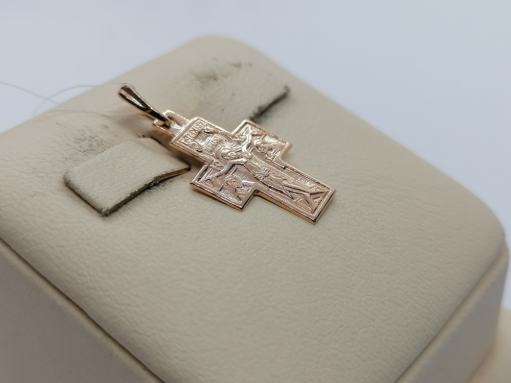 ПОДВЕСКА КРЕСТ без камня (Au 585)