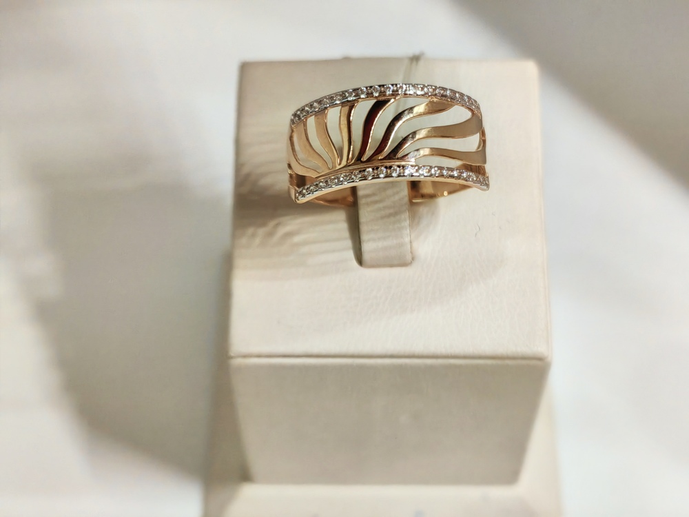 КОЛЬЦО С КАММНЯМИ (Au 585) КОЛЬЦО С КАММНЯМИ (Au 585)