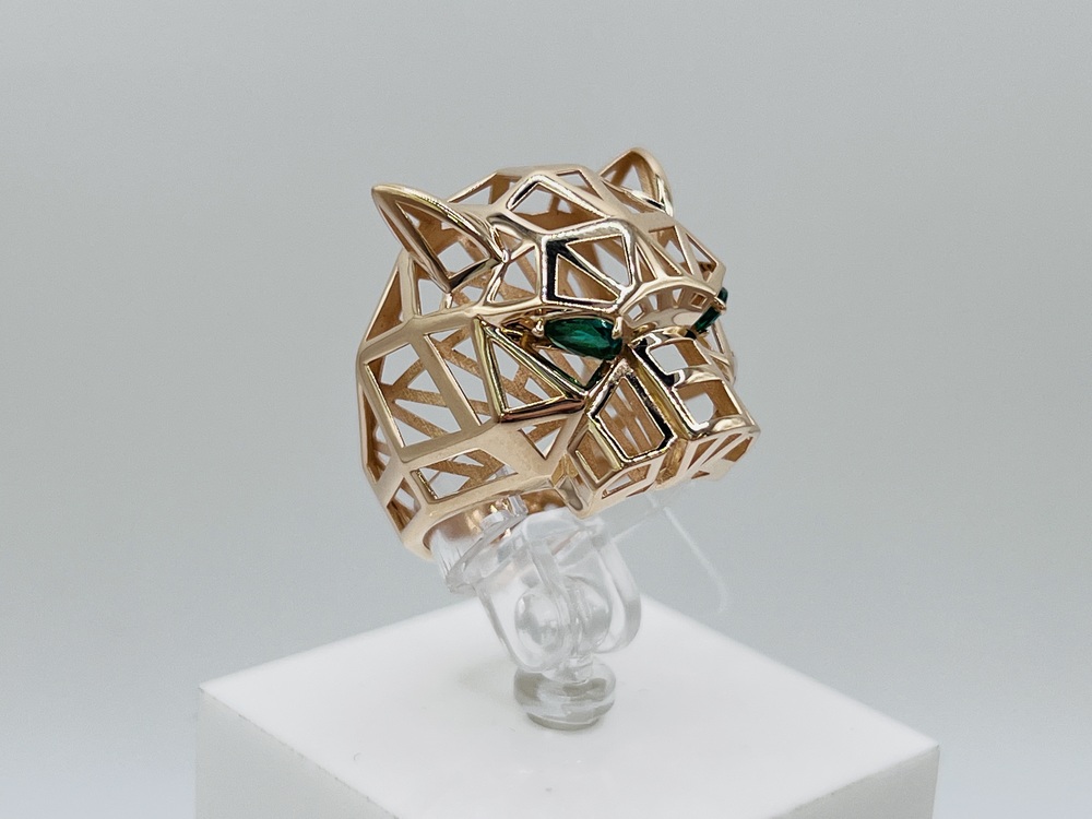 КОЛЬЦО С КАМНЯМИ (Au 585)