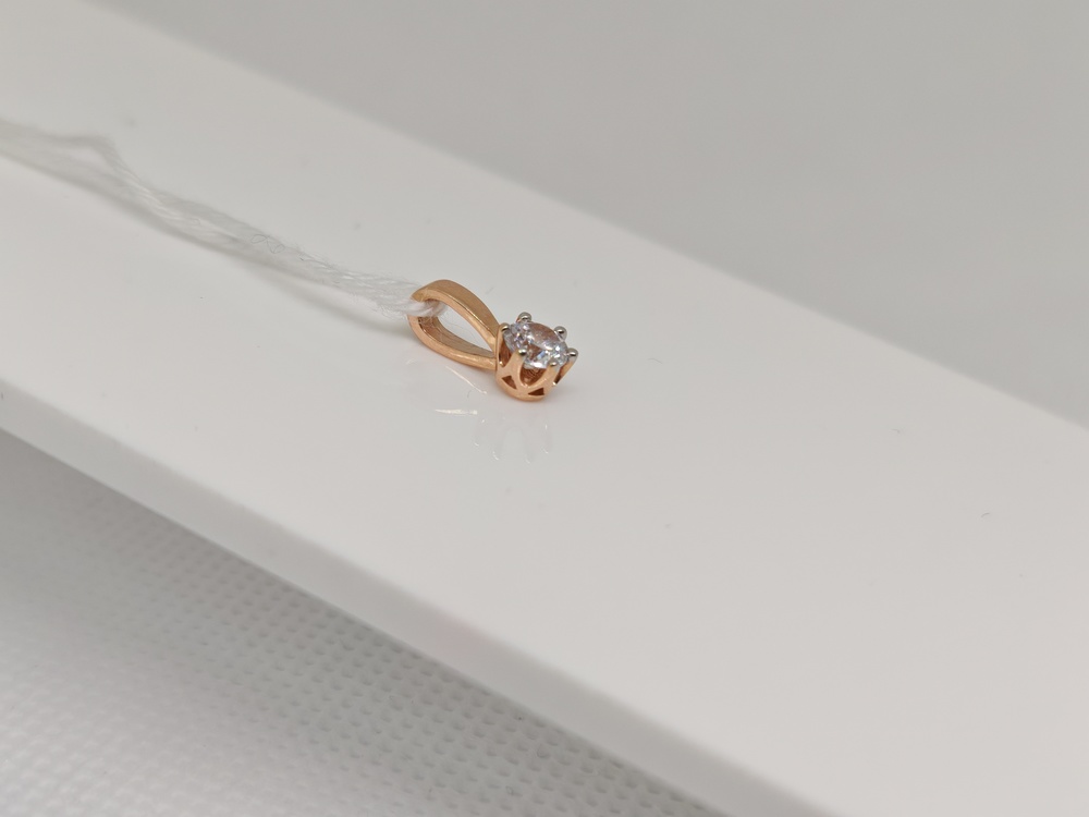 ПОДКМ585 ПОДВЕСКА С КАМНЕМ (Au 585)