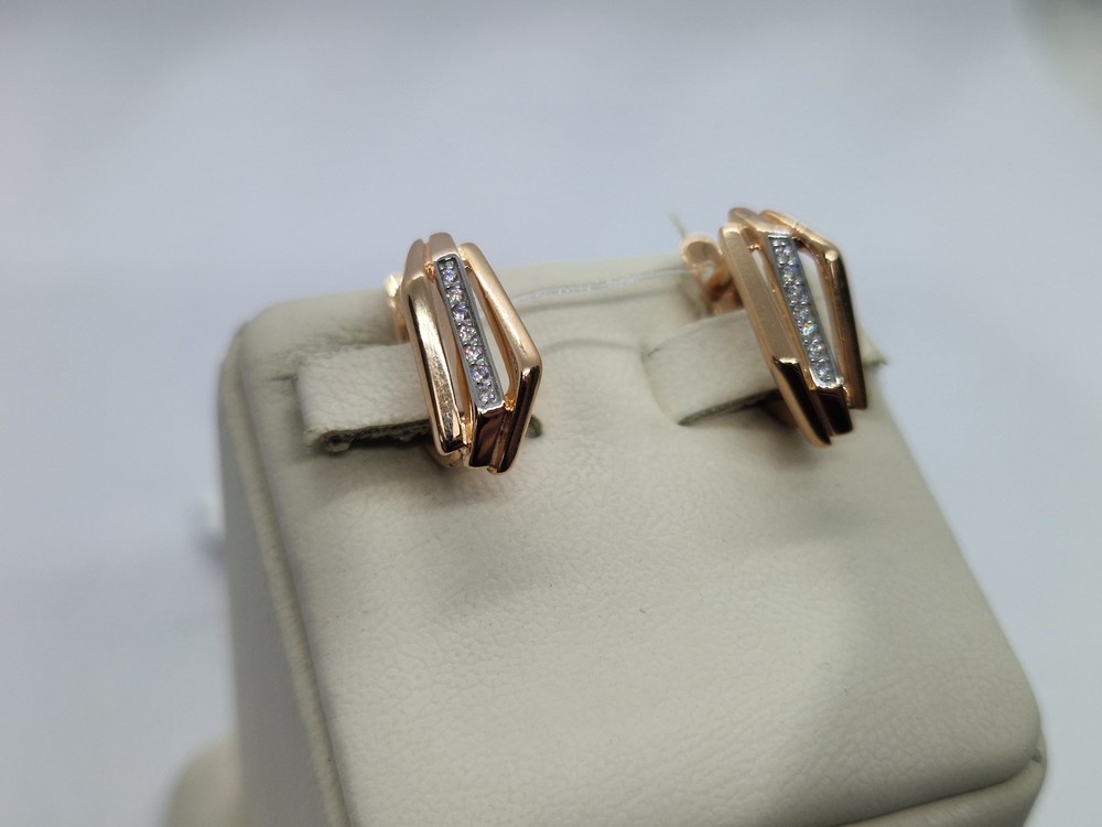 СЕРЬГИ С КАМНЯМИ (Au 585)