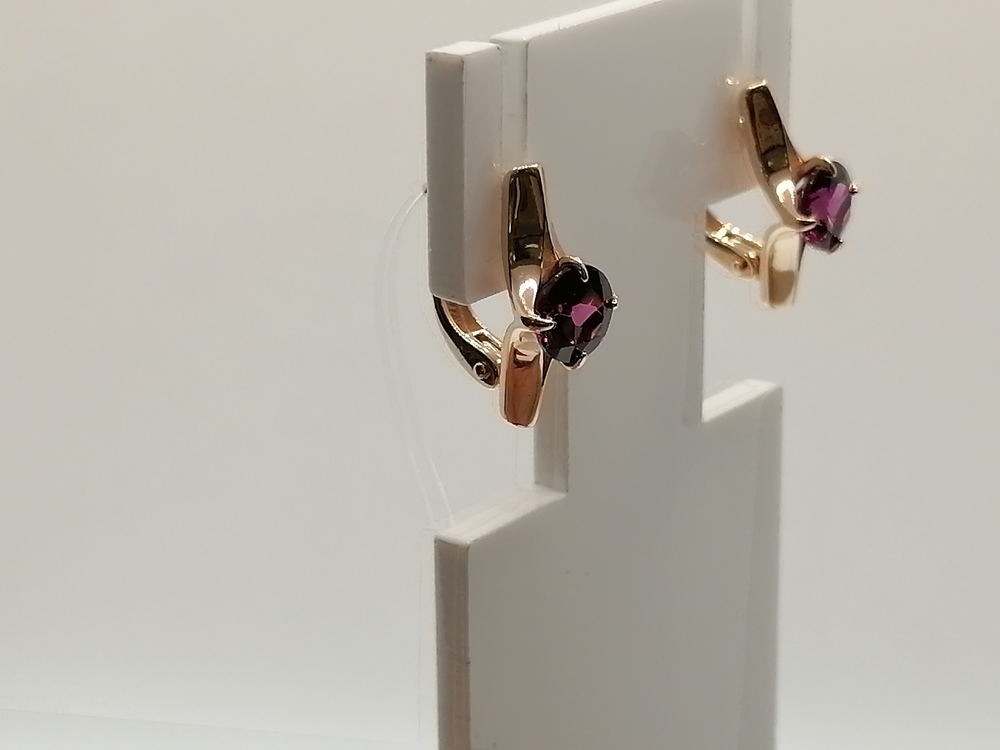 СЕРЬГИ С КАМНЕМ (Au 585)