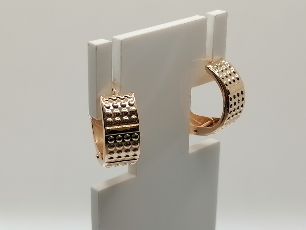 СЕРЬГИ БЕЗ КАМНЯ (Au 585)