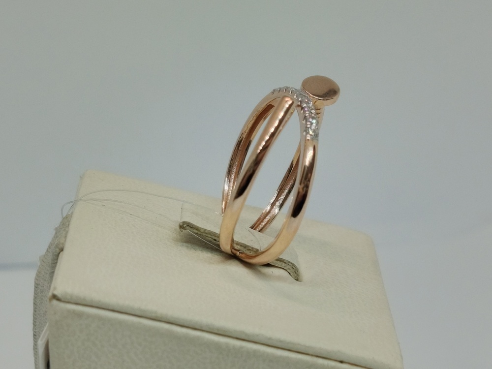 КОЛЬЦО С КАМНЯМИ (Au 585)