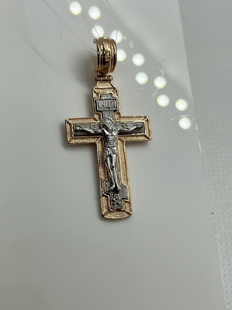 ПОДВЕСКА КРЕСТ без камня (Au 585)