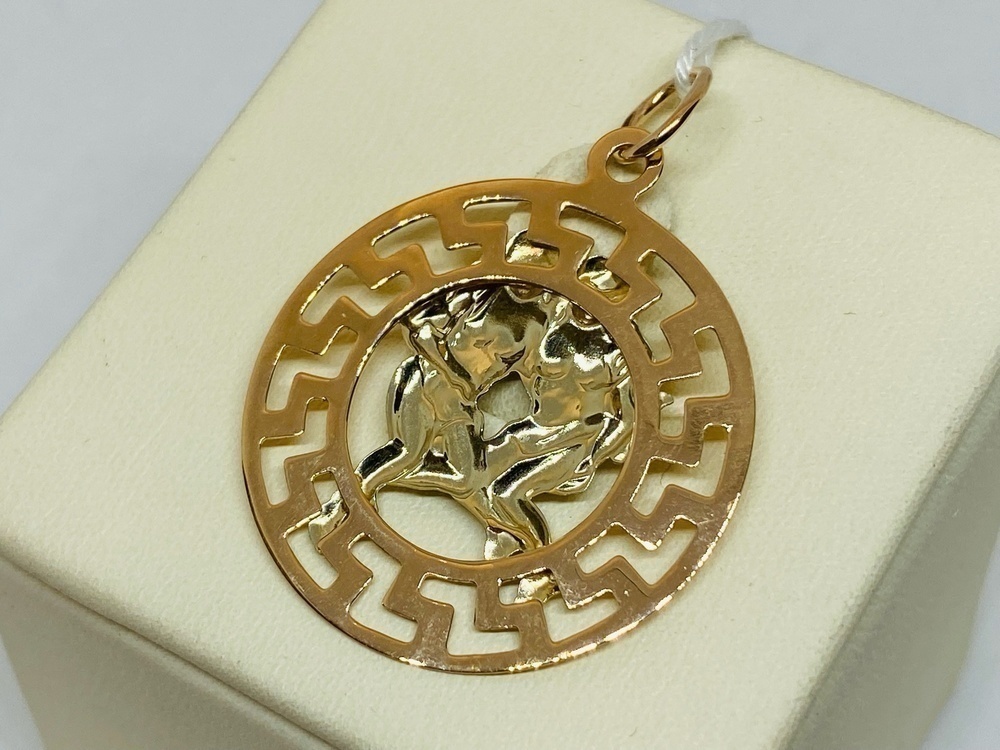 ПОДВЕСКА ЗНАК ЗОДИАКА БЛИЗНЕЦЫ Au 585