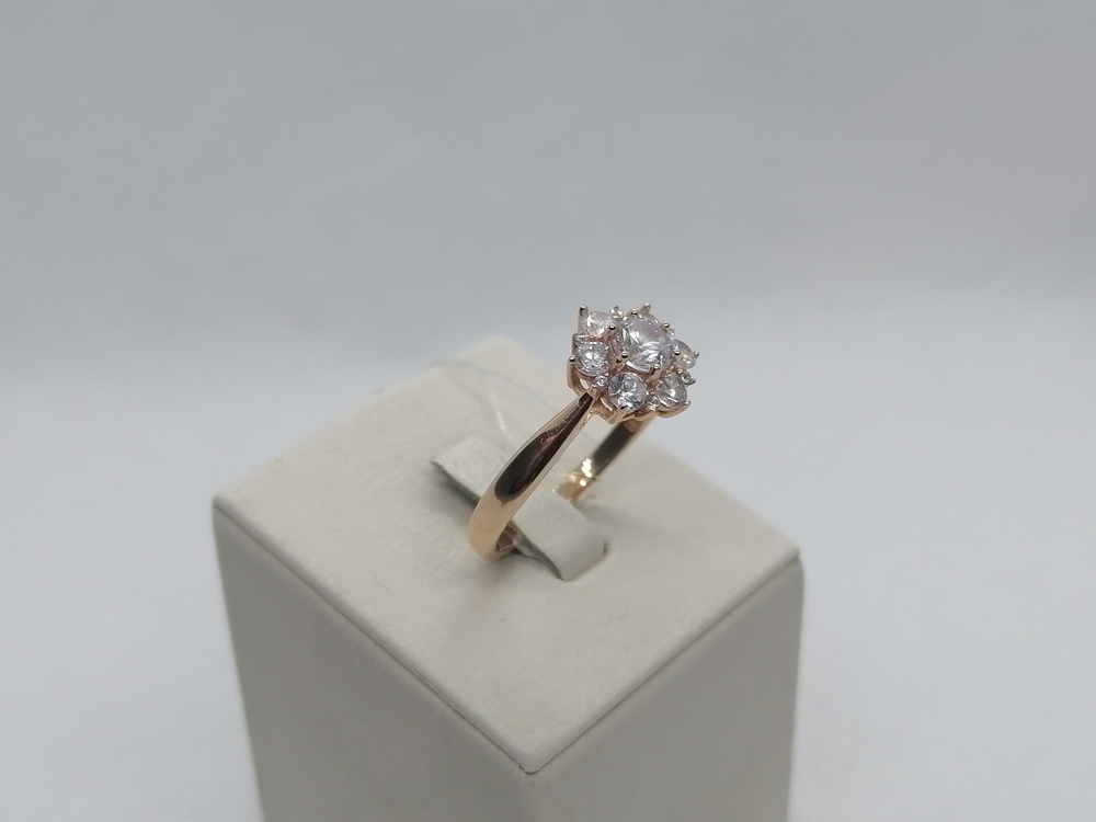 КОЛЬЦО С КАМНЯМИ (Au 585)