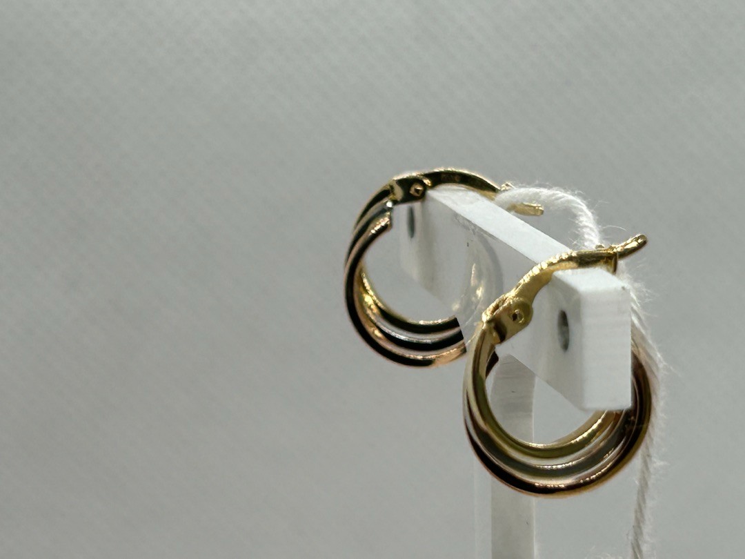 СБКМ585 СЕРЬГИ БЕЗ КАМНЯ (Au 585)