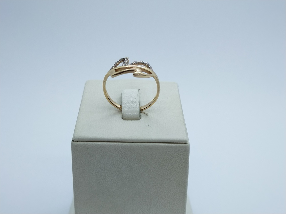 КОЛЬЦО С КАМНЯМИ (Au 585)