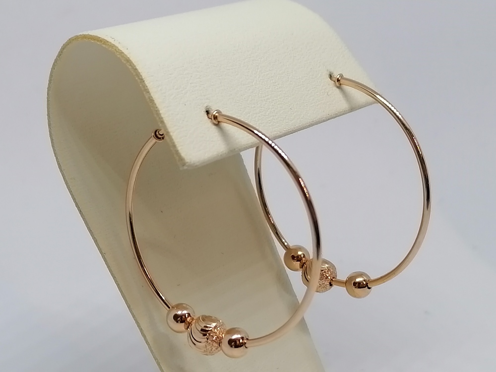 СЕРЬГИ КОНГО без камня (Au 585)