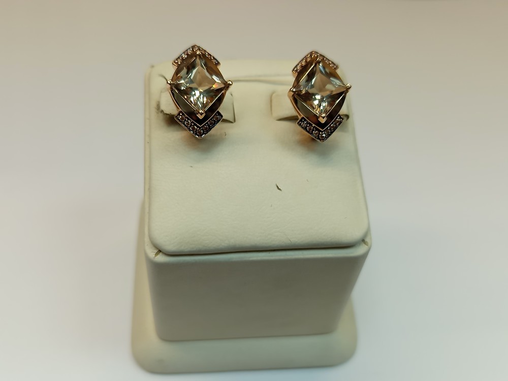 СЕРЬГИ С КАМНЯМИ (Au 585)