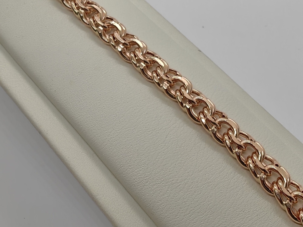 БРАСЛЕТ ПУСТОТЕЛЫЙ Бисмарк (Au 585)