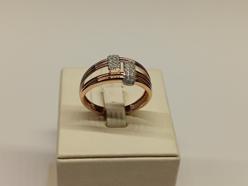 КОЛЬЦО С КАМНЯМИ (Au 585)