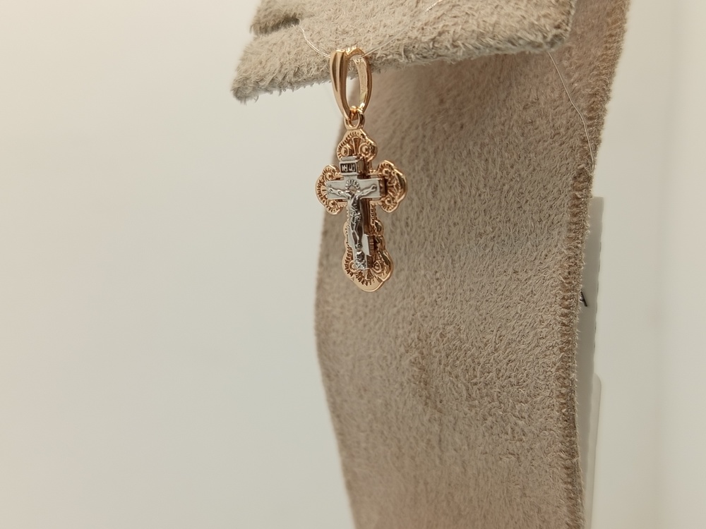 810-00135-10-00-00-00 ПОДВЕСКА КРЕСТ без камня (Au 585)