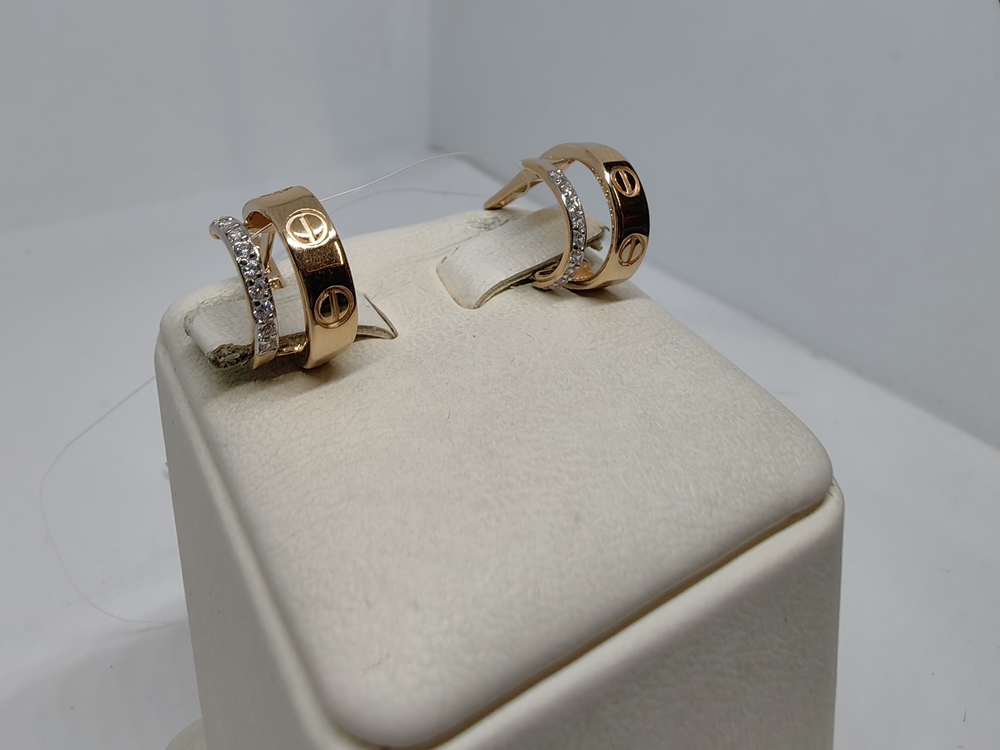 1205702 СЕРЬГИ С КАМНЯМИ (Au 585)