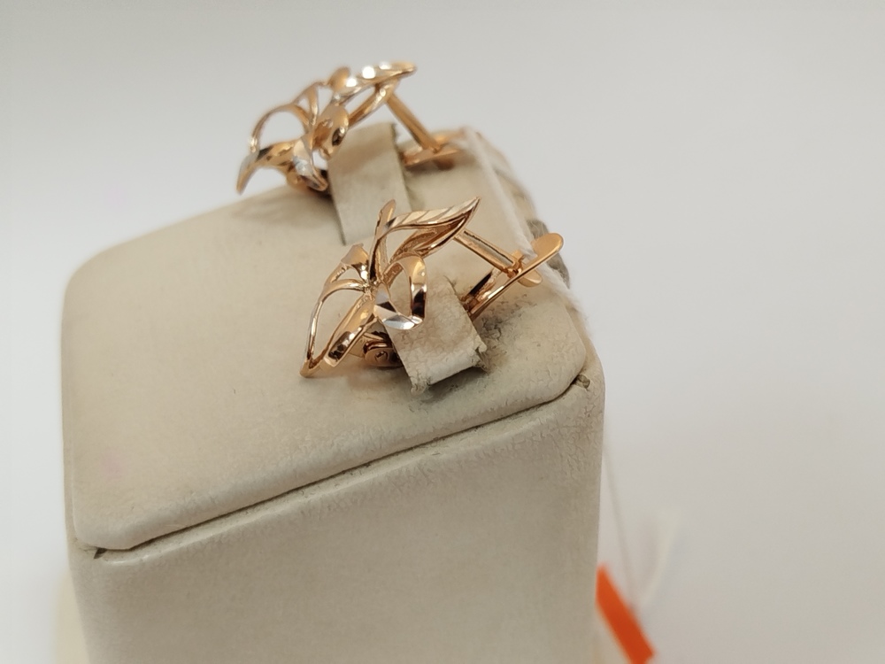 СЕРЬГИ БЕЗ КАМНЯ (Au 585)