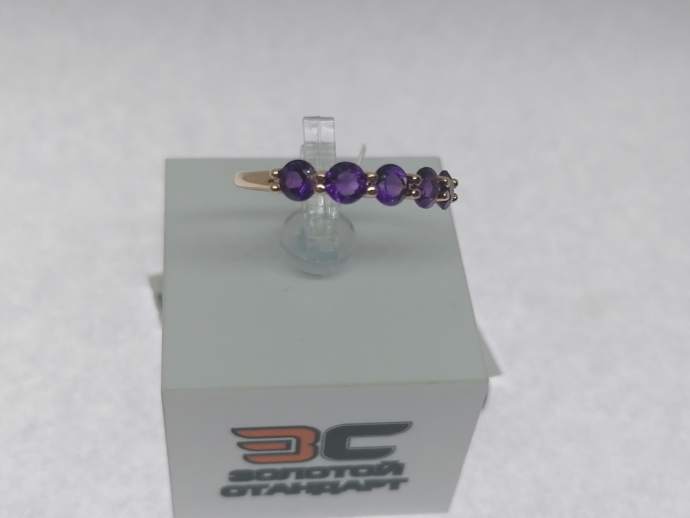 КОЛЬЦО С КАМНЯМИ (Au 585)