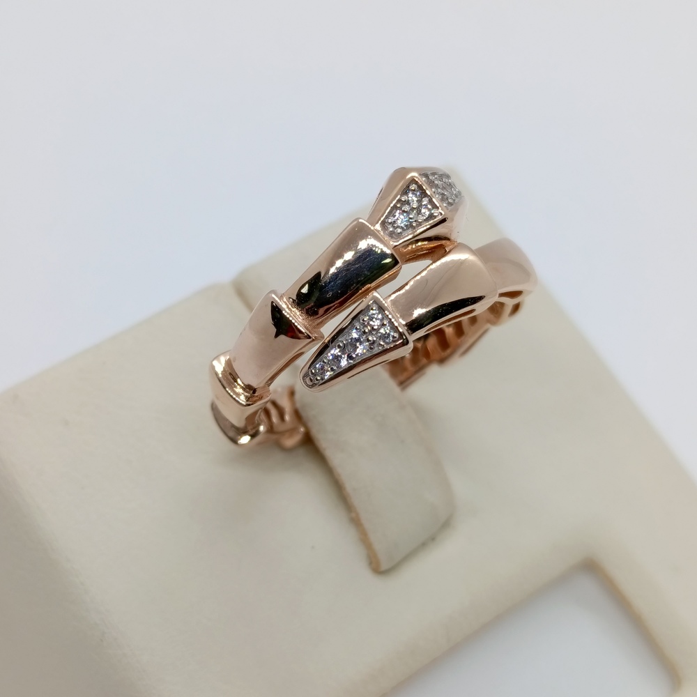 КОЛЬЦО С КАМНЯМИ (Au 585)