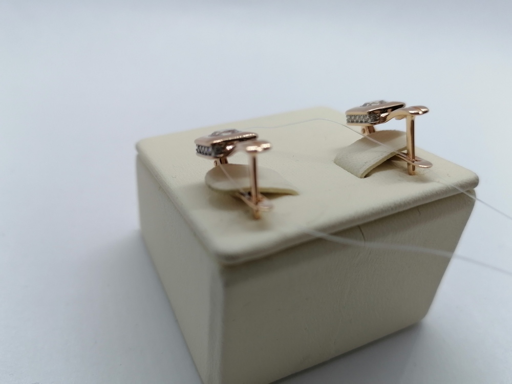 1205902 СЕРЬГИ С КАМНЯМИ (Au 585)