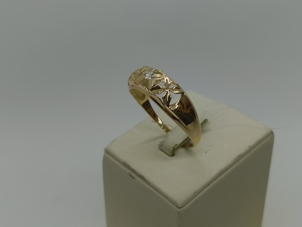 КОЛЬЦО С КАМНЕМ (Au 585)