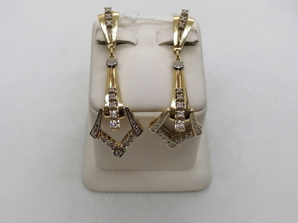 СЕРЬГИ БРИЛЛИАНТ Au 750