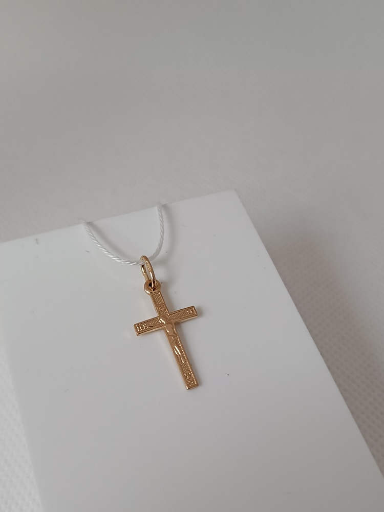 ПОДКБК585 ПОДВЕСКА КРЕСТ БЕЗ КАМНЯ (Au 585)