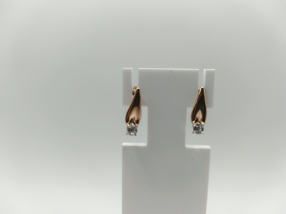 СЕРЬГИ С КАМНЕМ (Au 585)