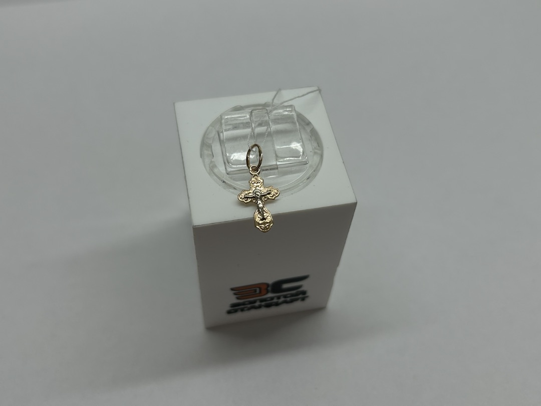 ПОДКБК585 ПОДВЕСКА КРЕСТ БЕЗ КАМНЯ (Au 585)