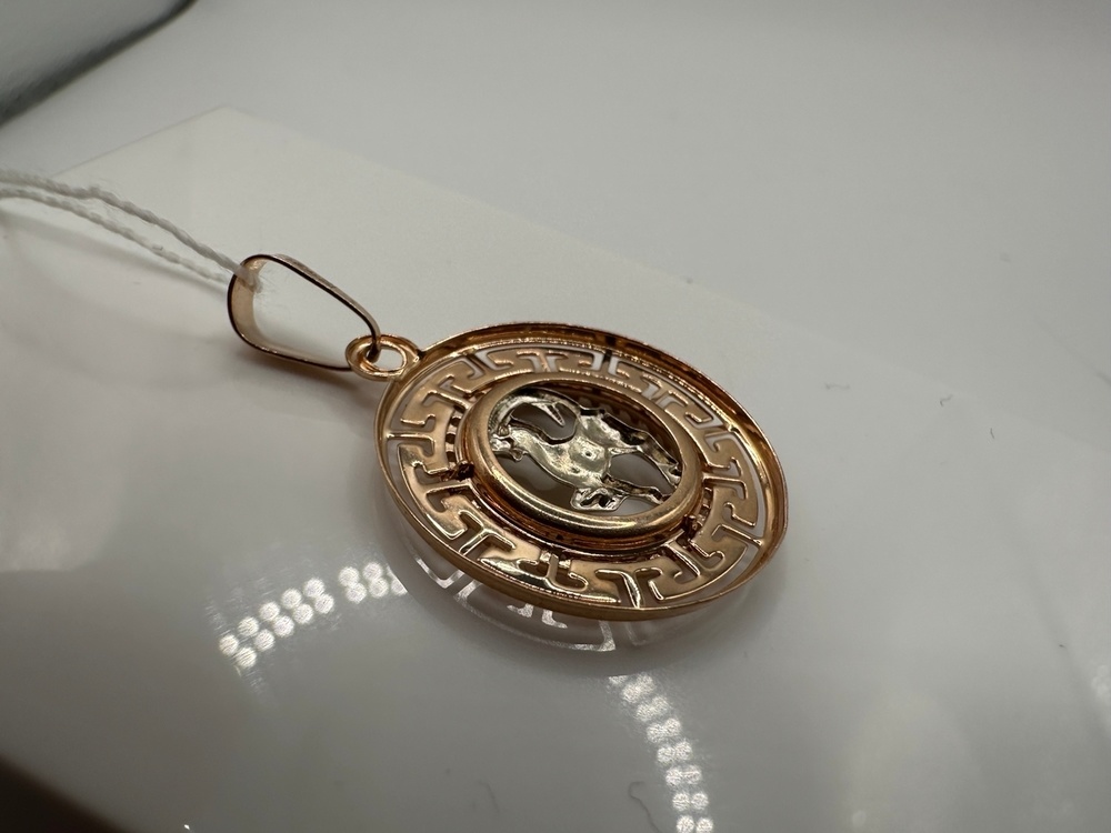 КрСВП/коз/Ф ПОДВЕСКА ЗНАК ЗОДИАКА КОЗЕРОГ (Au 585)