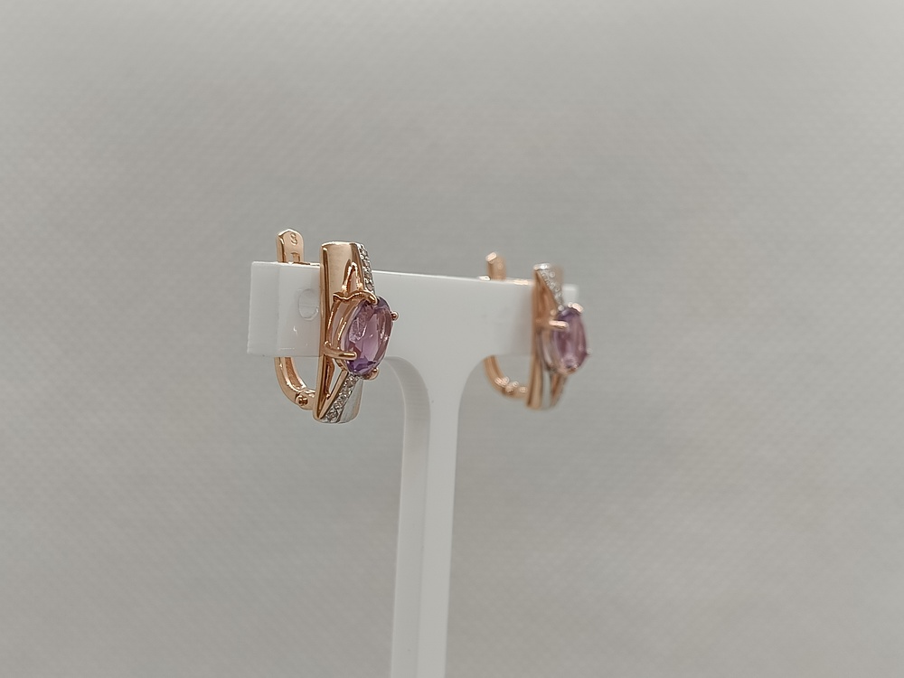 СЕРЬГИ С КАМНЯМИ (Au 585)