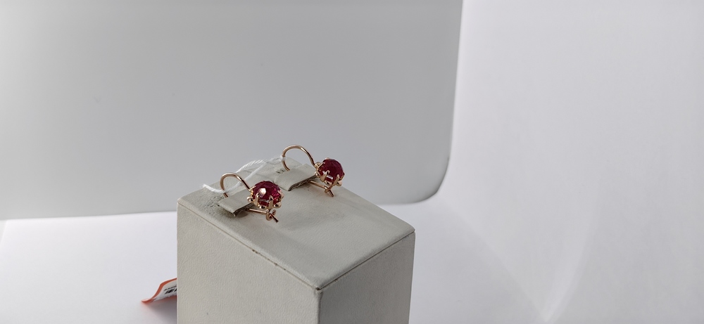 СКМ583 СЕРЬГИ С КАМНЕМ (Au 583) СКМ583 СЕРЬГИ С КАМНЕМ (Au 583)