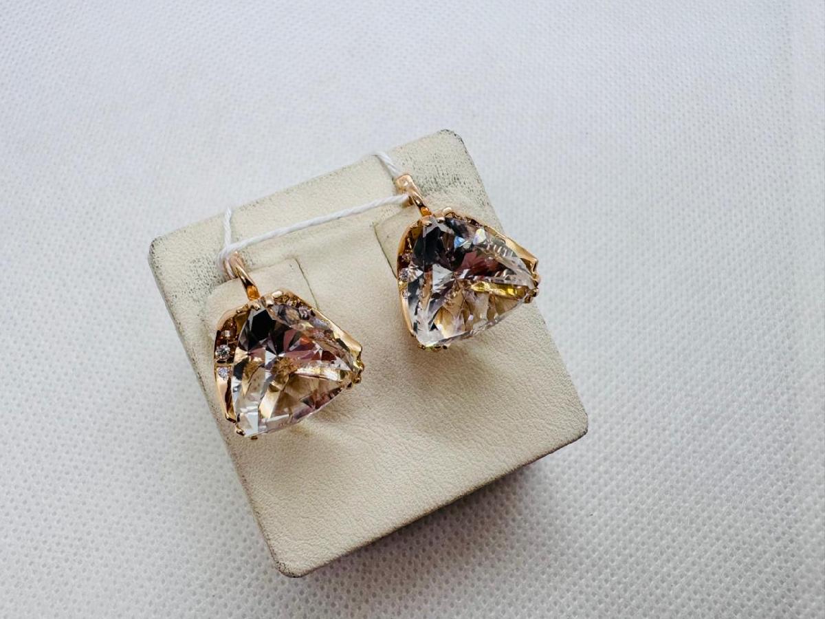 СЕРЬГИ С КАМНЯМИ (Au 585)