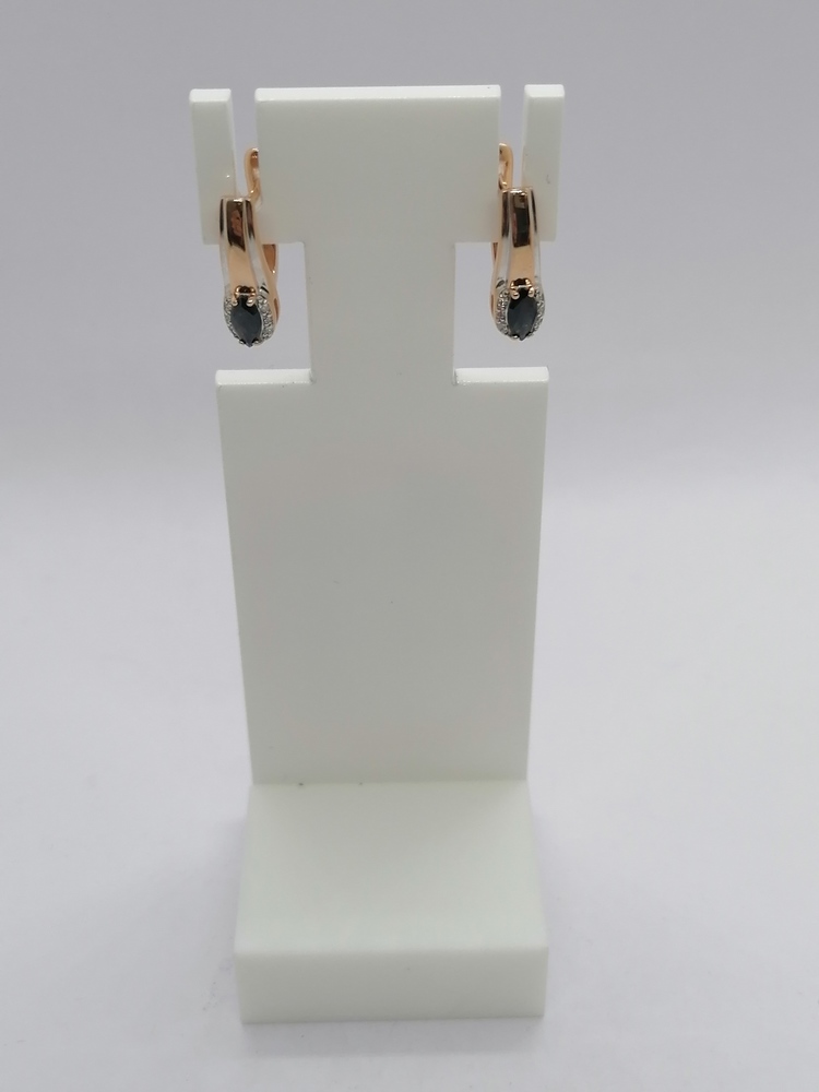 СКМИ585 СЕРЬГИ С КАМНЯМИ (Au 585)