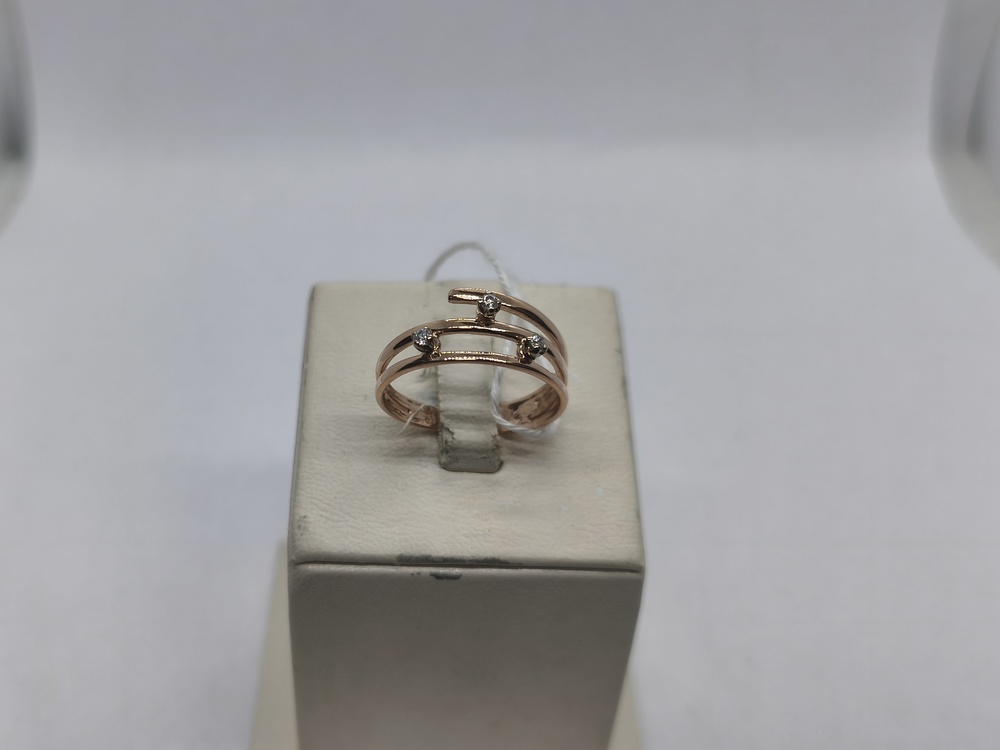 КОЛКМИ585 КОЛЬЦО С КАМНЯМИ (Au 585)