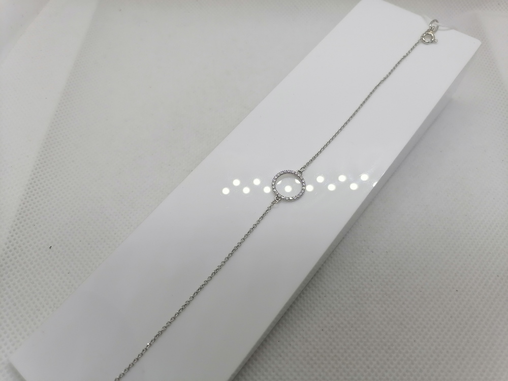 Б585 БРАСЛЕТ С КАМНЯМИ (Au 585)