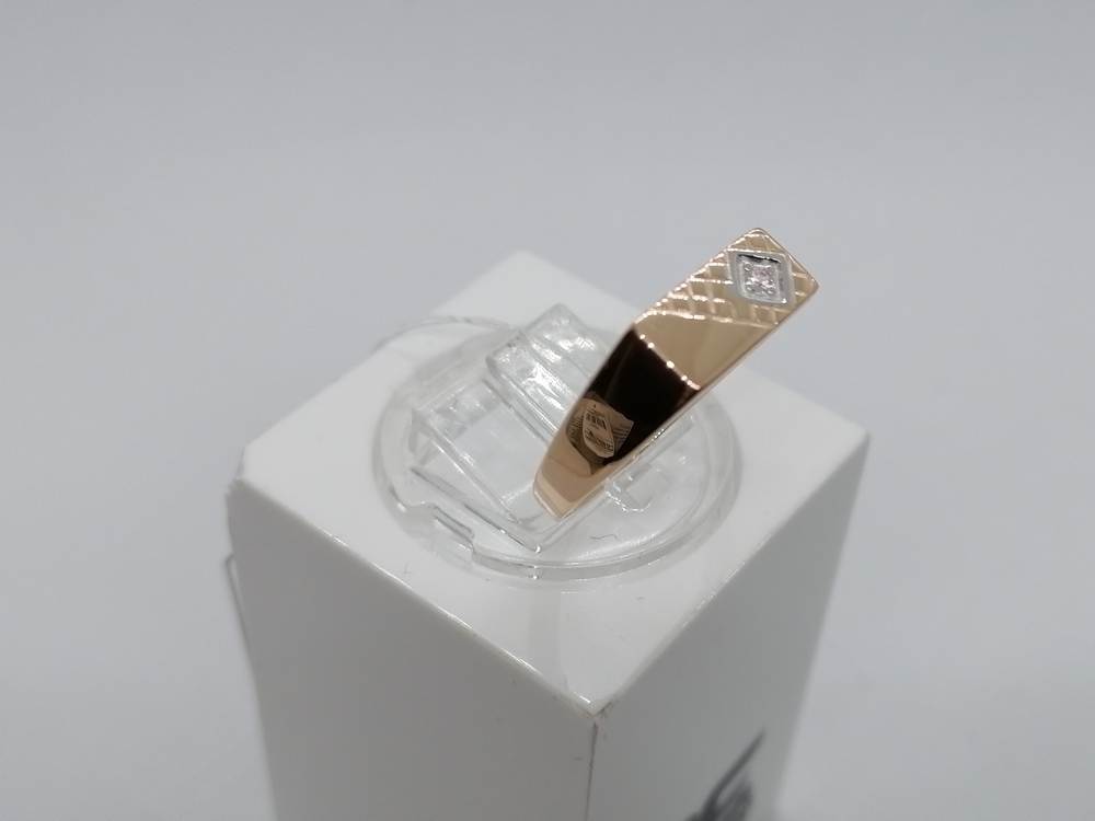 КОЛЬЦО ПЕЧАТКА с камнем (Au 585)