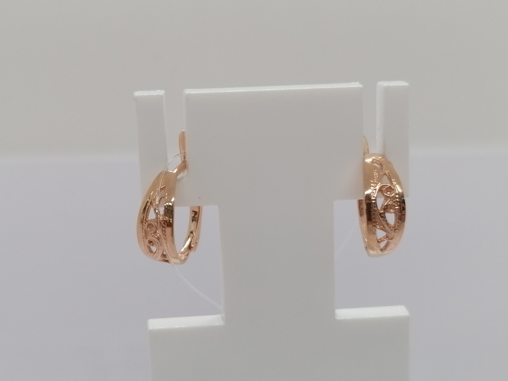 СЕРЬГИ БЕЗ КАМНЯ (Au 585)