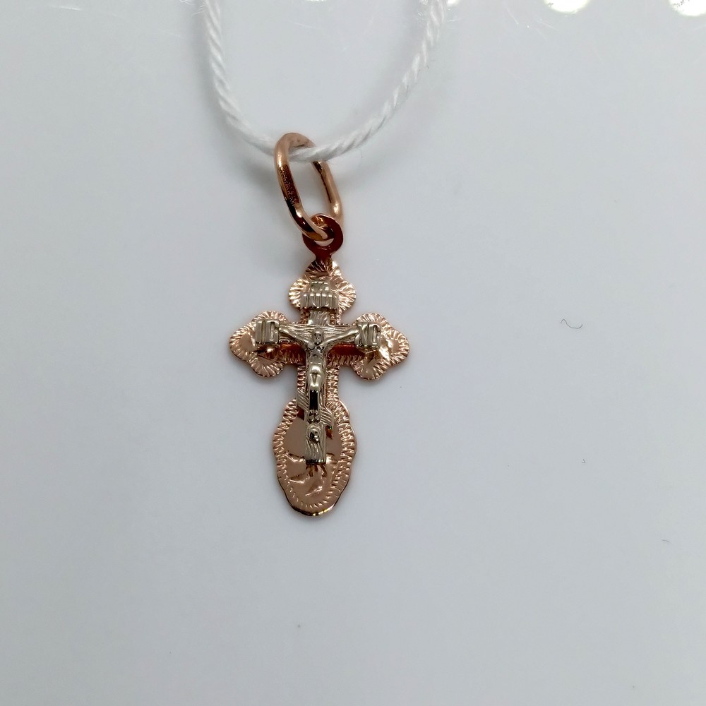 ПОДВЕСКА КРЕСТ БЕЗ КАМНЯ (Au 585)