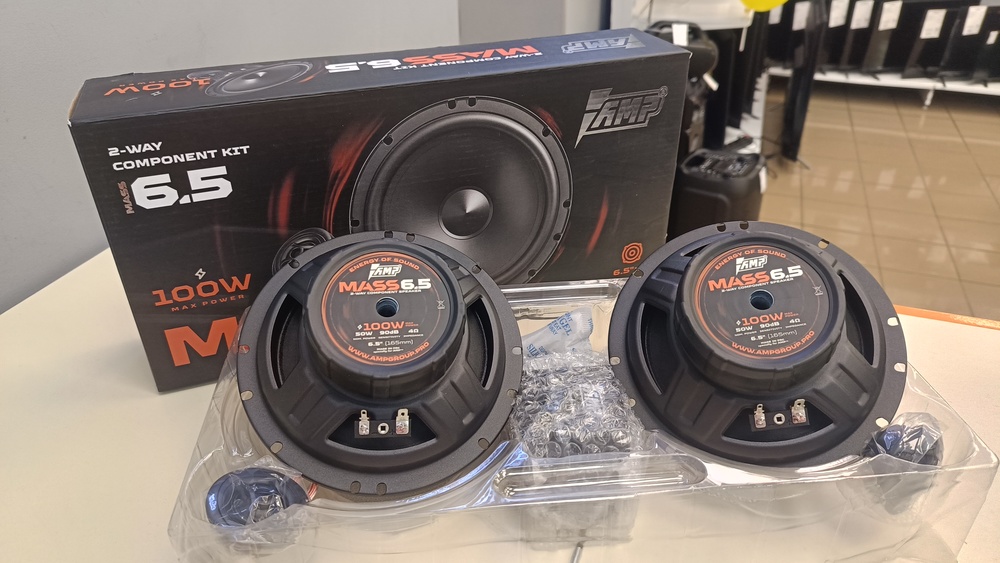 Автоакустика передняя AMP MASS 6.5