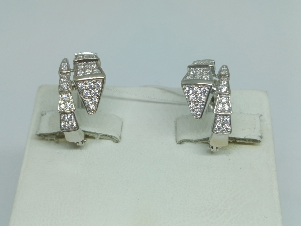 СКМИ585 СЕРЬГИ С КАМНЯМИ (Au 585)